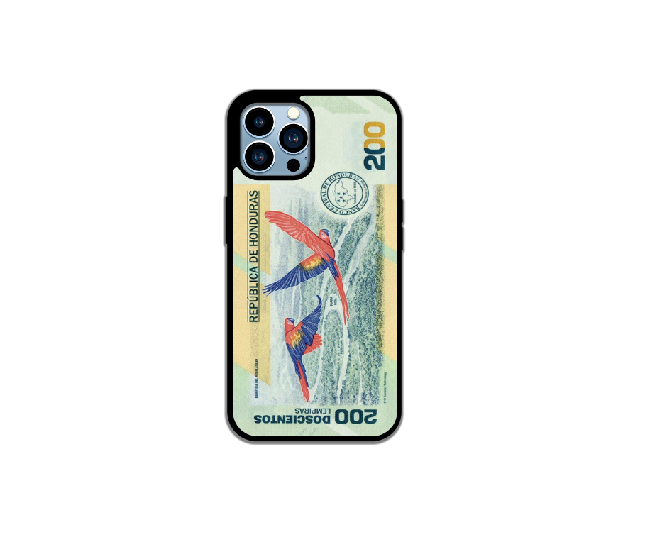Honduras Money Case 200 Lempiras Design for iPhone & Samsung Practical Cash Storage Unique Phone Case