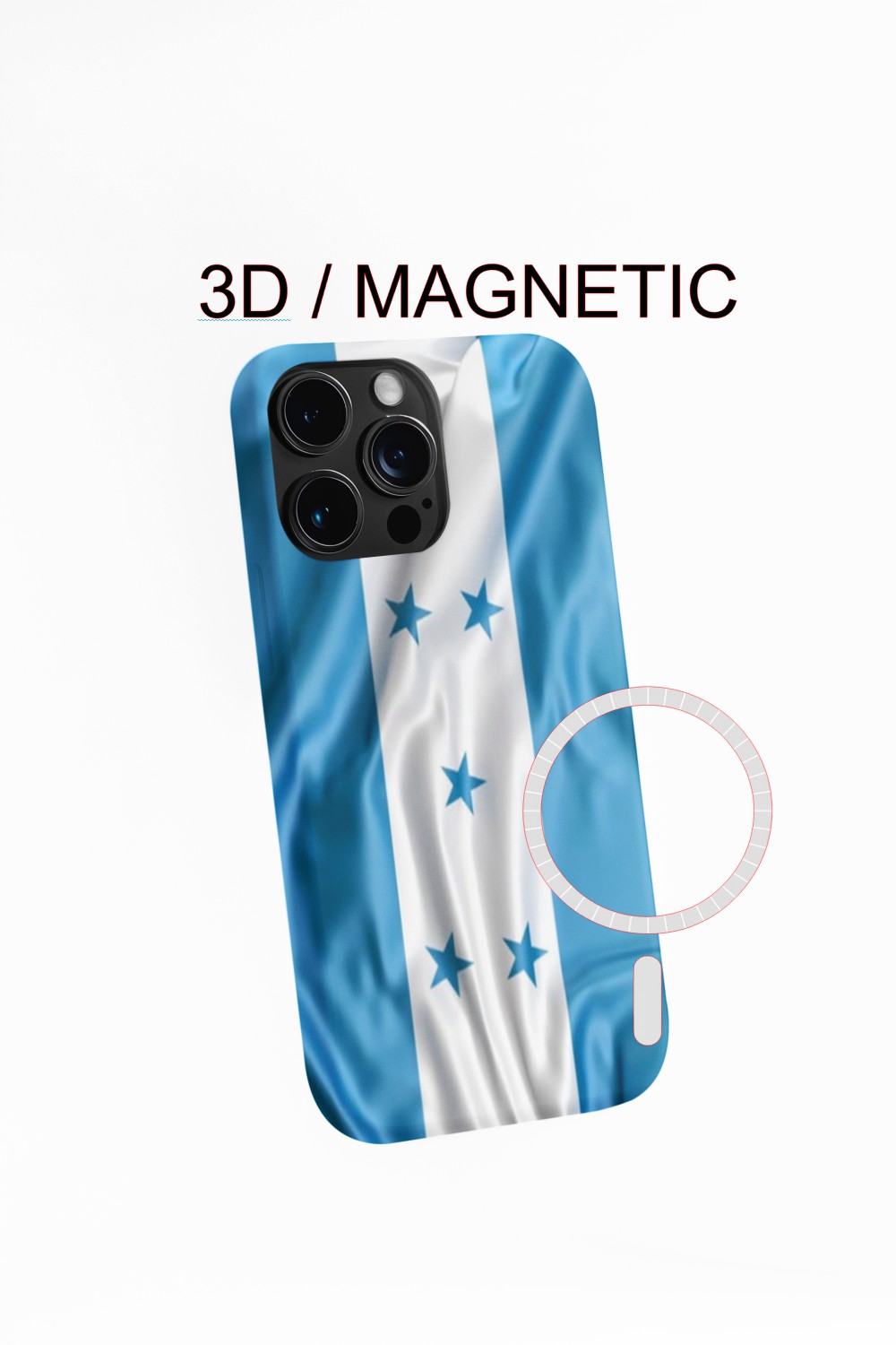 Light Honduras Flag Phone Case Premium Protection Catracho Pride HD Colors Shock Resistant Slim Fit Ideal Gift for Honduras Lovers