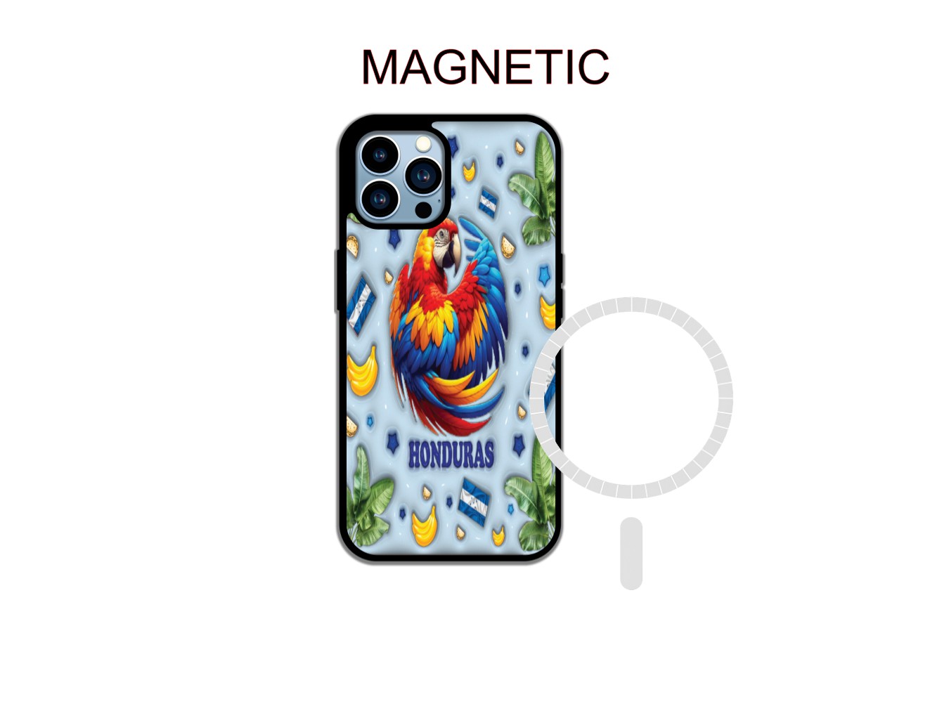 Honduras Macaw Phone Case Vibrant 3D Tropical Design Premium Protection for Daily Use with Nature Aesthetic and Scratch Resistance