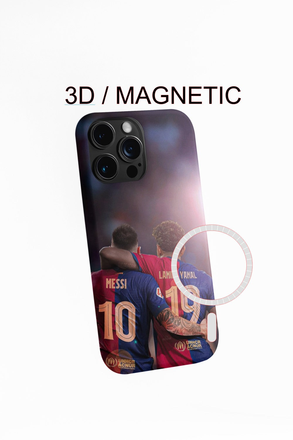 Soccer Duo Phone Case Messi & Lamine Yamal Epic Football Design Premium Protection for Fans Eye-catching Unique Accessory Versatile Use Inspired by Messi & Lamine Yaya