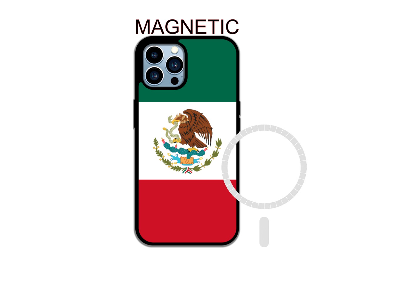 Mexico Flag Phone Case Premium Protection Mexican Style with Eagle Design for Enhanced Durability and Unique Flag & Eagle Features