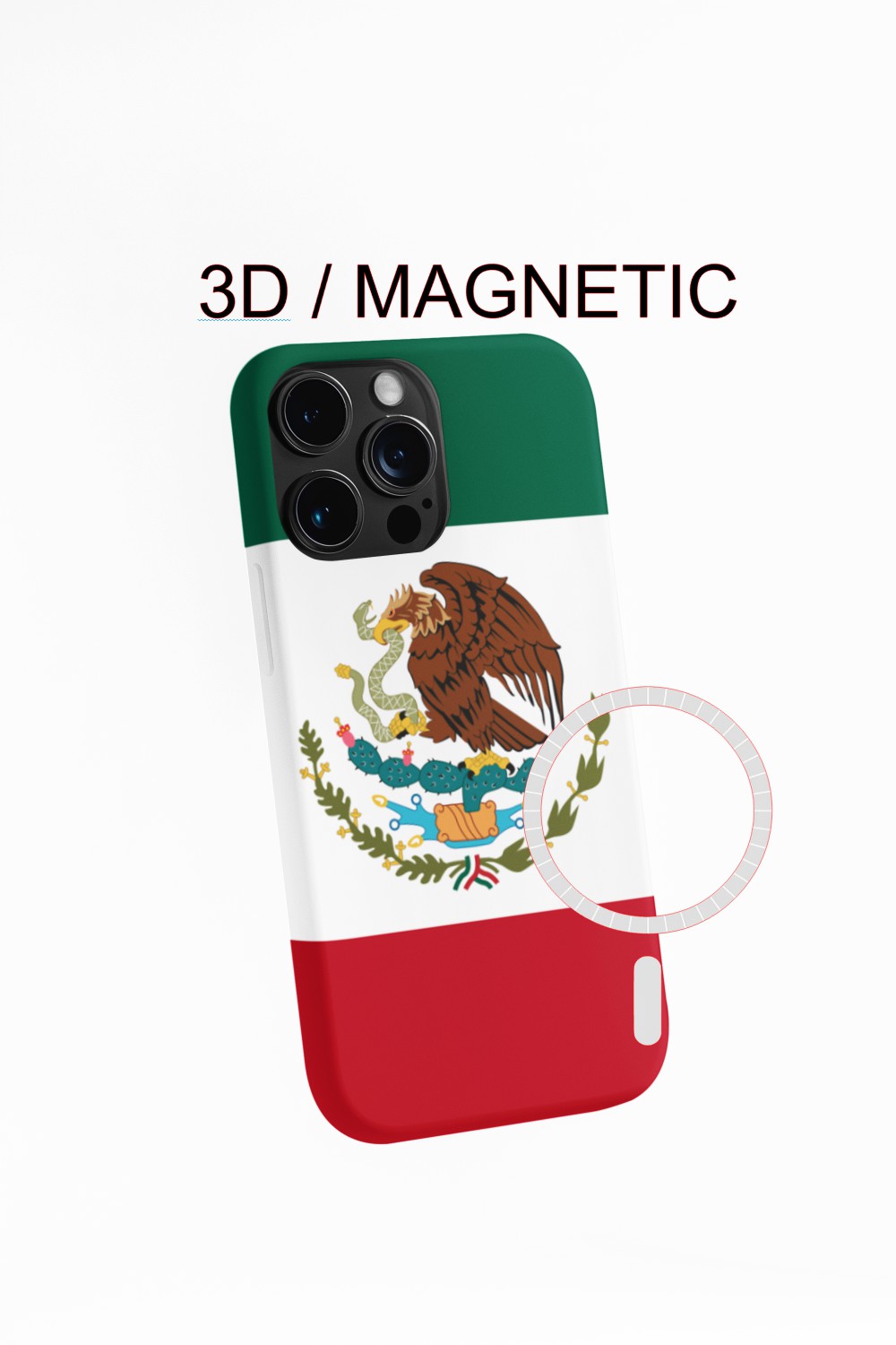 Mexico Flag Phone Case Premium Protection Mexican Style with Eagle Design for Enhanced Durability and Unique Flag & Eagle Features