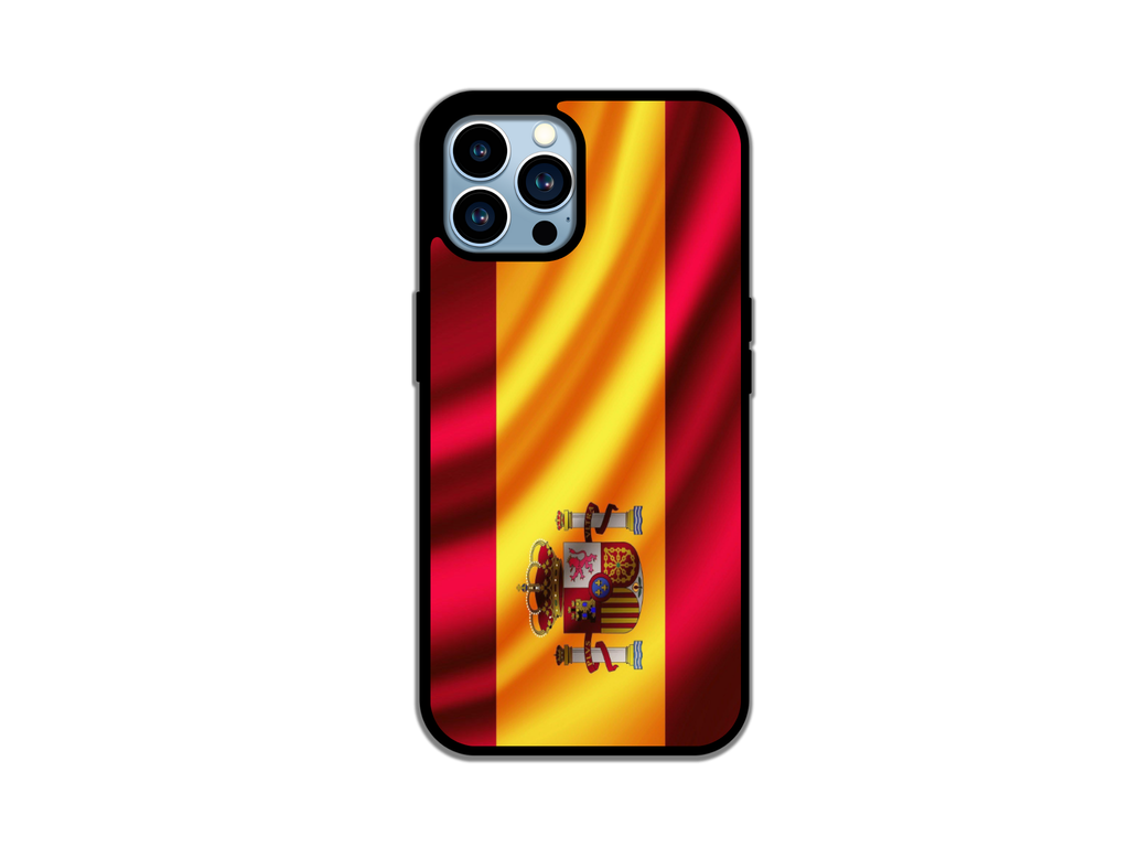 Spain Flag Phone Case Premium Protection & Spanish Pride HD Colors Shock Resistant Durable Material Slim Lightweight Perfect Fit for iPhone