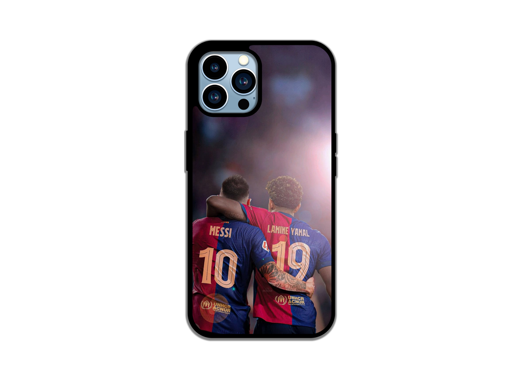 Soccer Duo Phone Case Messi & Lamine Yamal Epic Football Design Premium Protection for Fans Eye-catching Unique Accessory Versatile Use Inspired by Messi & Lamine Yaya