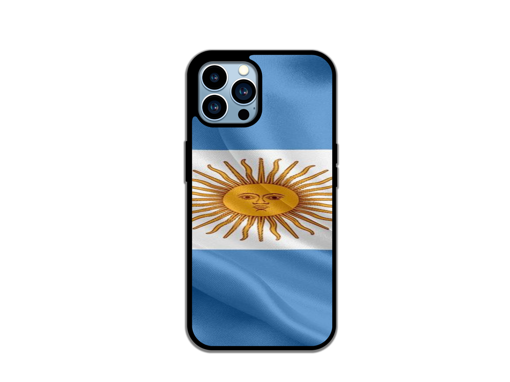 Argentina Flag Phone Case High Definition Print Shock Resistant Slim Lightweight Premium Protection for Argentine Fans