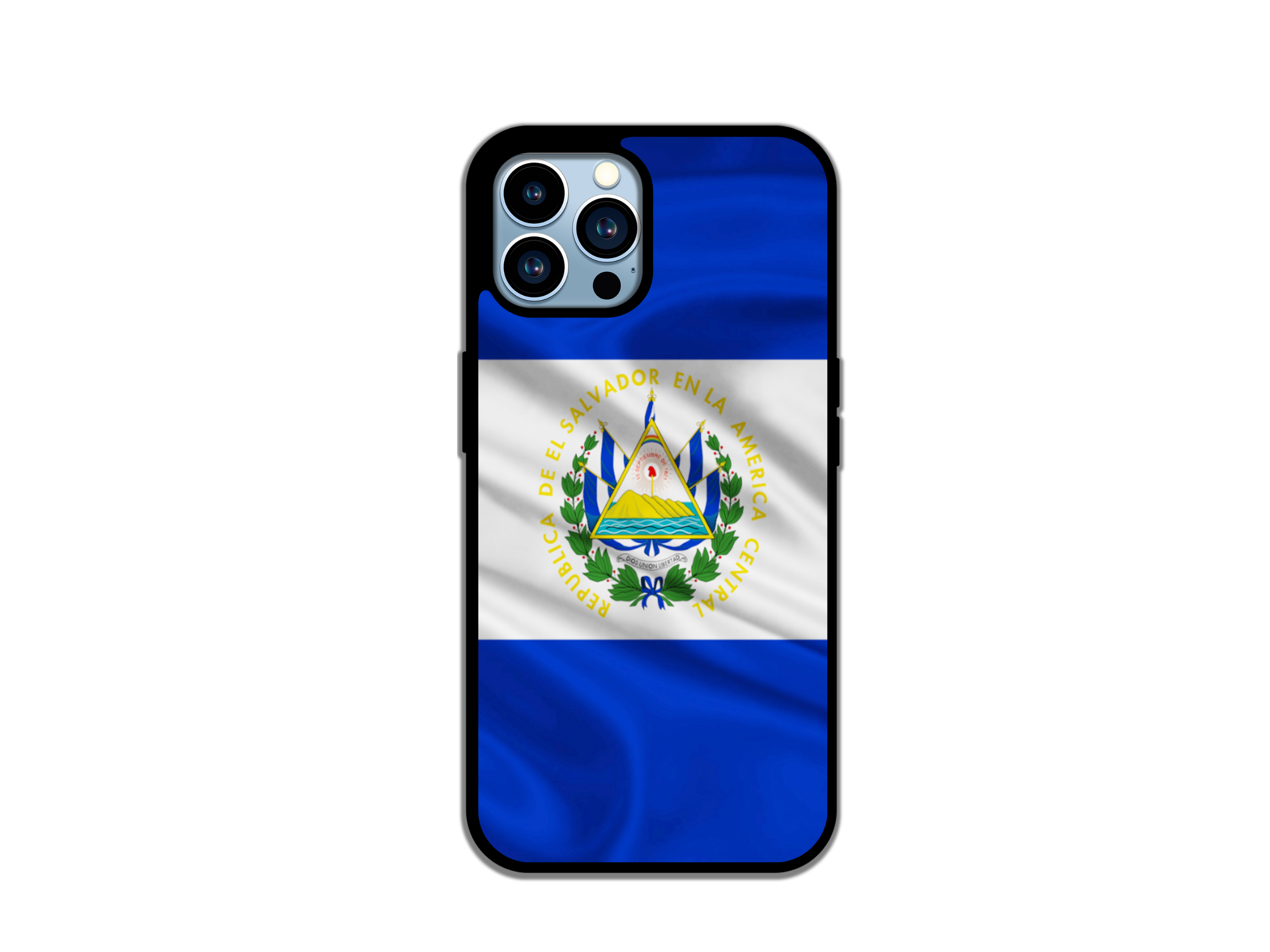 El Salvador Flag Phone Case for iPhone & Samsung - Protective Stylish Durable Anti-scratch Shock-absorbing HD Print Slim Lightweight Comfortable Grip