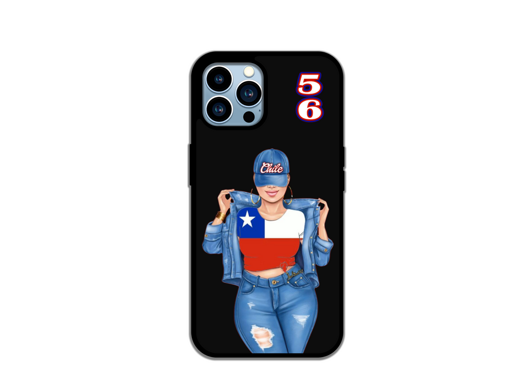 Chile 56 Phone Case – Latina Style Chilean Flag Design